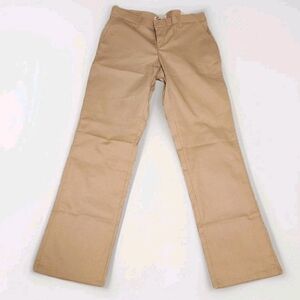 Dickies Pants Women’s Khaki Twill Straight Leg, Size 8R